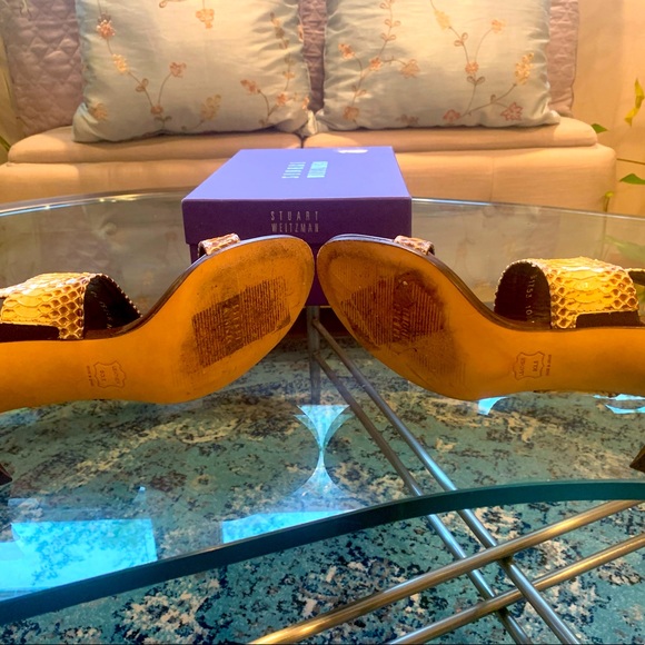 ✨Stuart Weitzman✨Bander Rocco’s Mali Snake & Leather Sandal - Picture 11 of 11